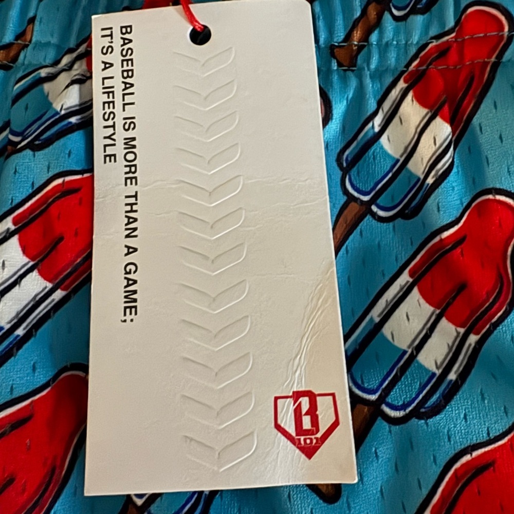Baseball 101 RARE - Vibrant Popsicle Print Men’s Small Shorts - Picture 3 of 5